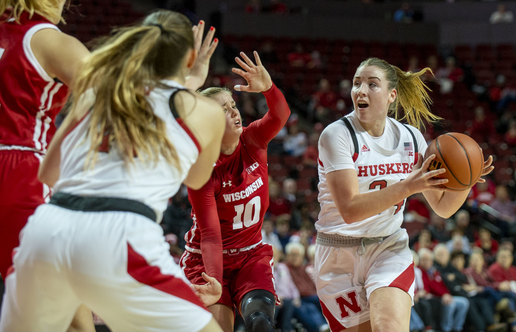 Nebraska vs. Wisconsin women's basketball, 1.9